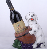 "Ruff Day" Cute puppy wine bottle holder - Wine and Coffee lover