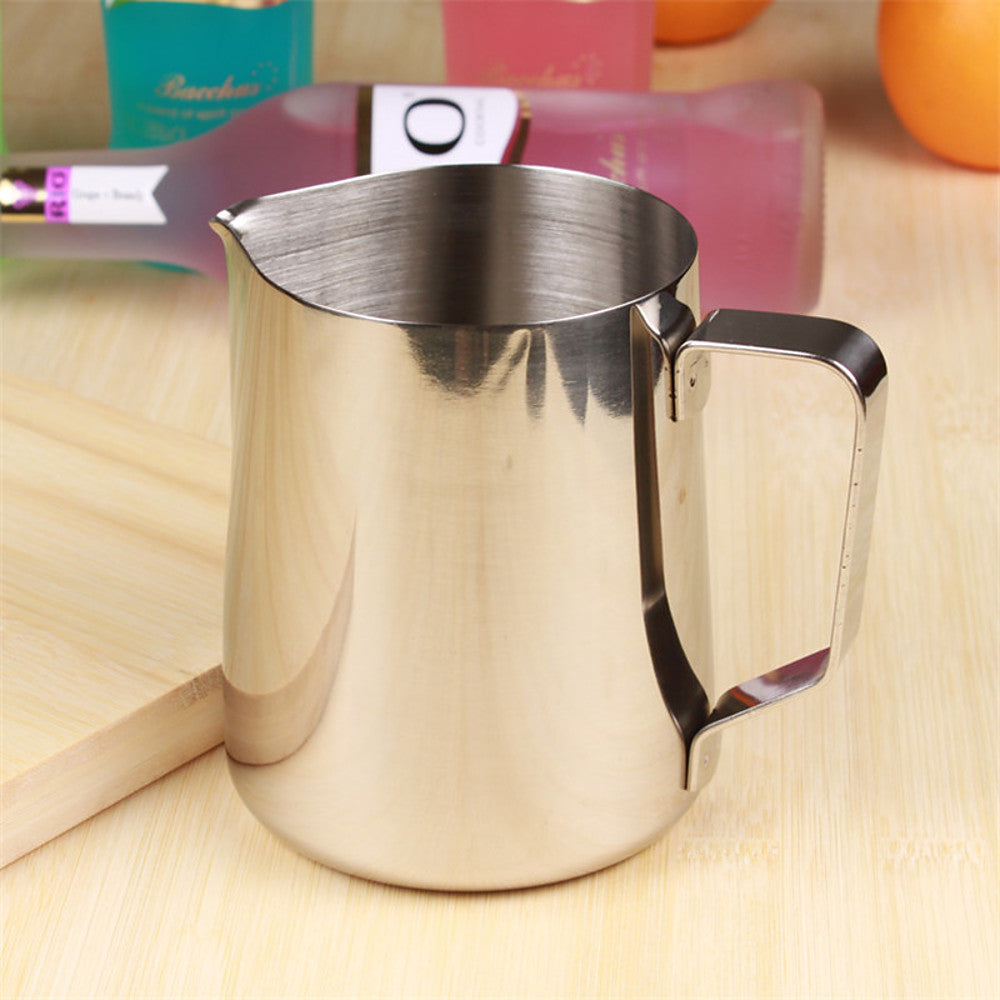 Stainless barista's milk frothing pitcher – Wine and Coffee lover