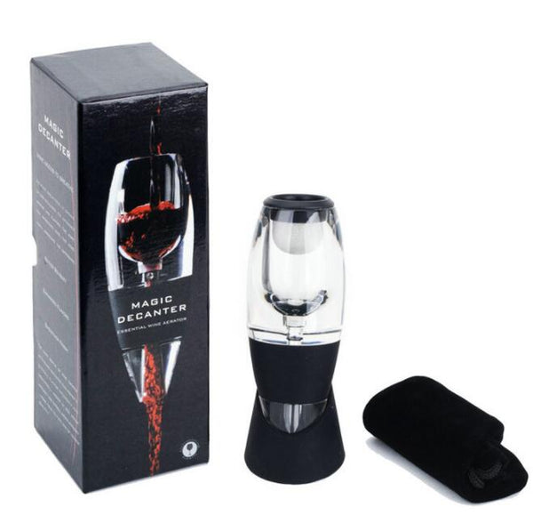 QIFAshma®Aérateur à vin Magic Decanter Deluxe avec support