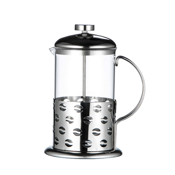 French Press with coffee bean pattern - Wine and Coffee lover