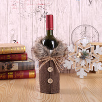 Christmas wine bottle huggers - Wine and Coffee lover