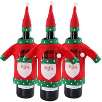 Christmas Wine Bottle Cover - Wine and Coffee lover