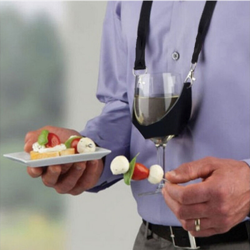 Hands free wine glass holding lanyard - Wine and Coffee lover