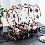 "The Grapevine" wine rack with glasses hanger - Wine and Coffee lover